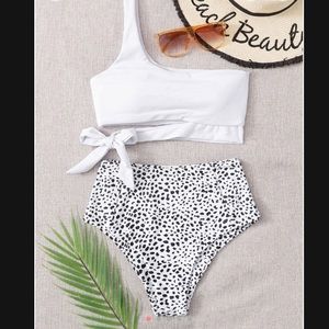 Brand New Spotted Bathing Suit/Swimsuit/Swimwear